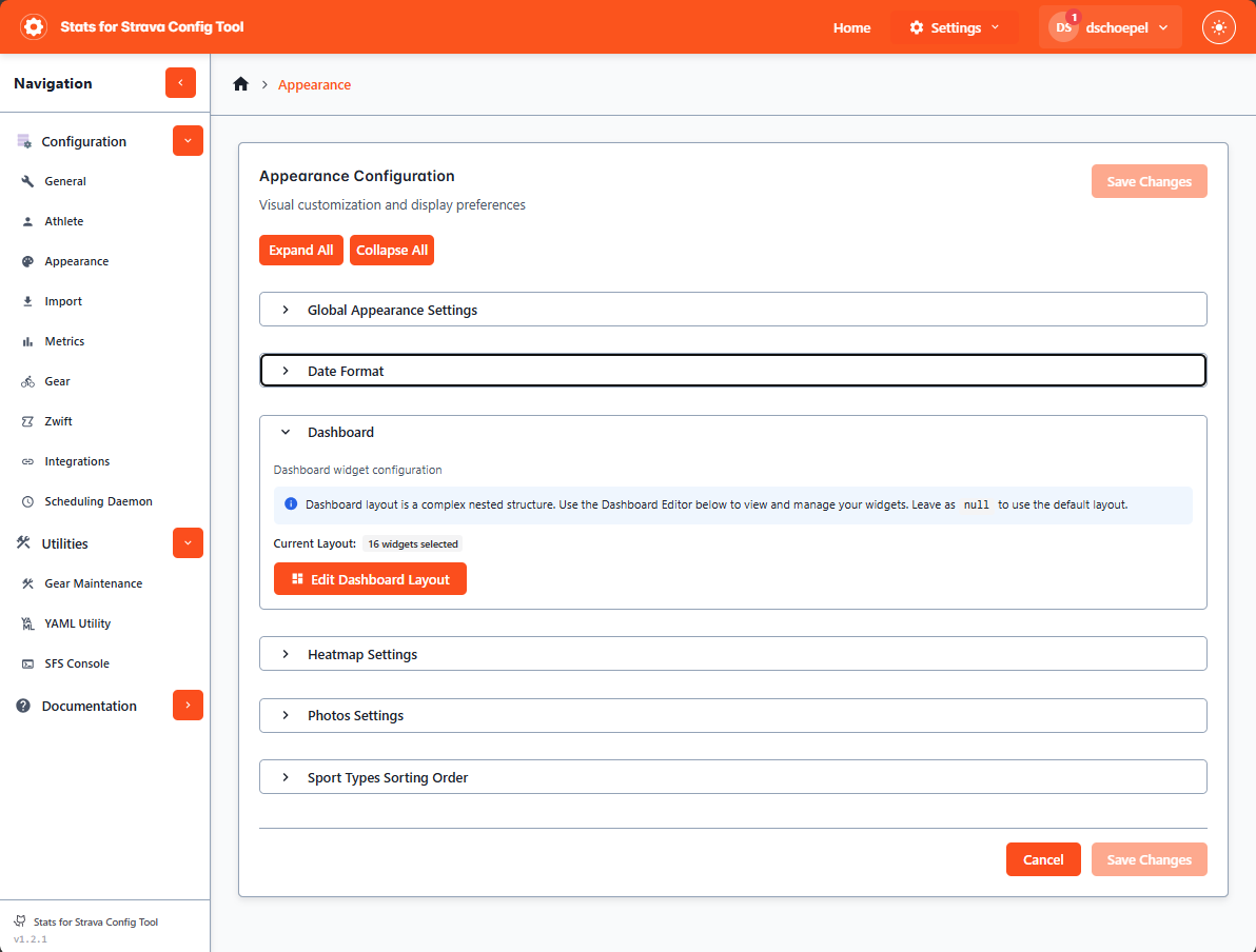 Config tool - Appearance Editor
